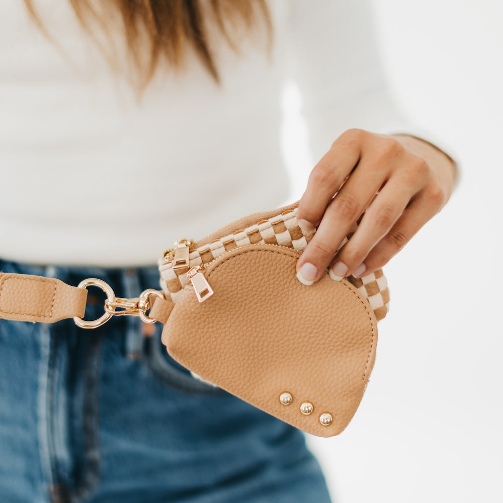 Wonderlust Woven Dual Pouch Wristlet - NEW COLOR!