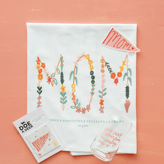 Mom Flour Sack Tea Towel