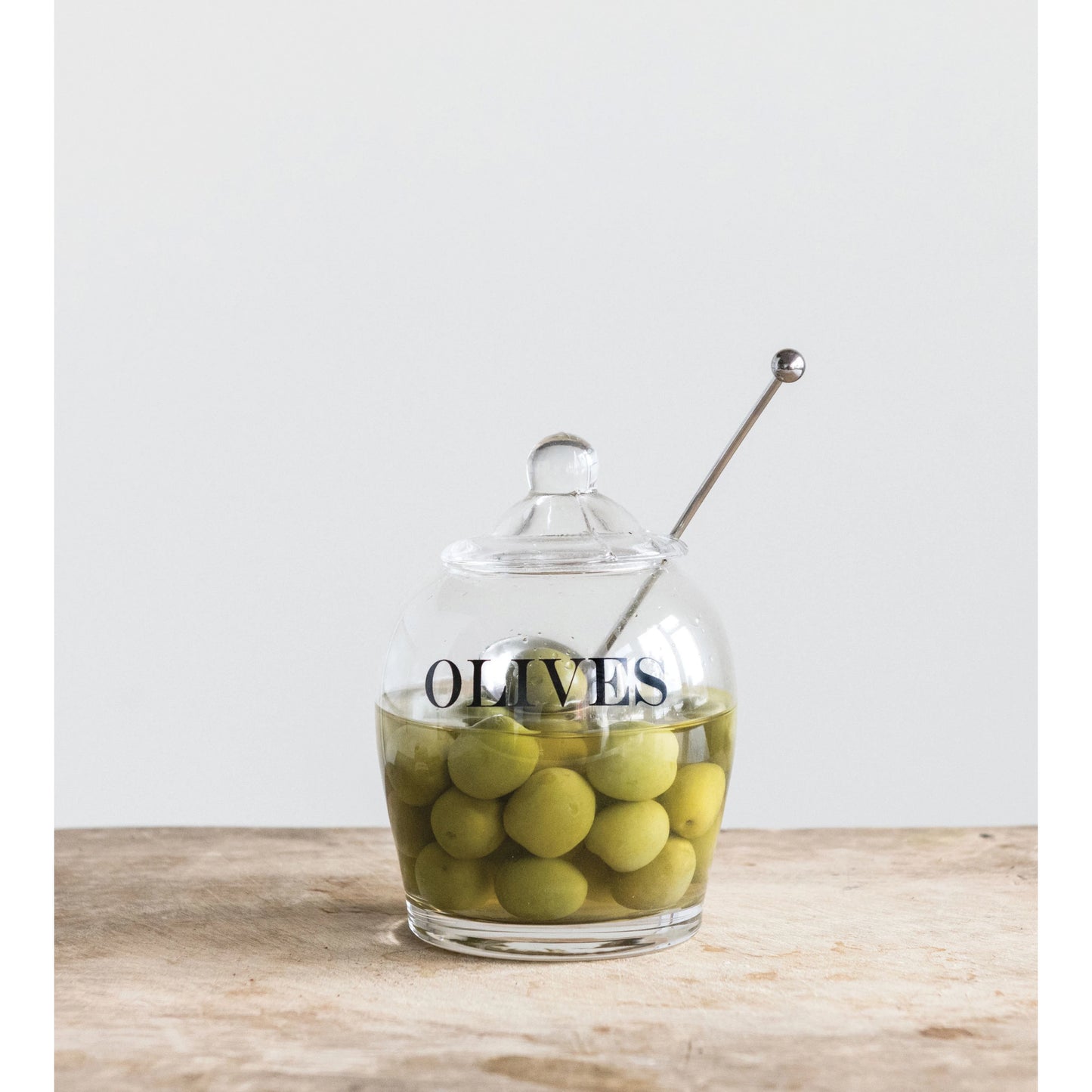 Olive Jar with Spoon