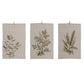 Cotton & Linen Printed Tea Towel with Botanical Image & Loop ~ 3 Styles