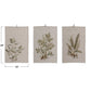 Cotton & Linen Printed Tea Towel with Botanical Image & Loop ~ 3 Styles